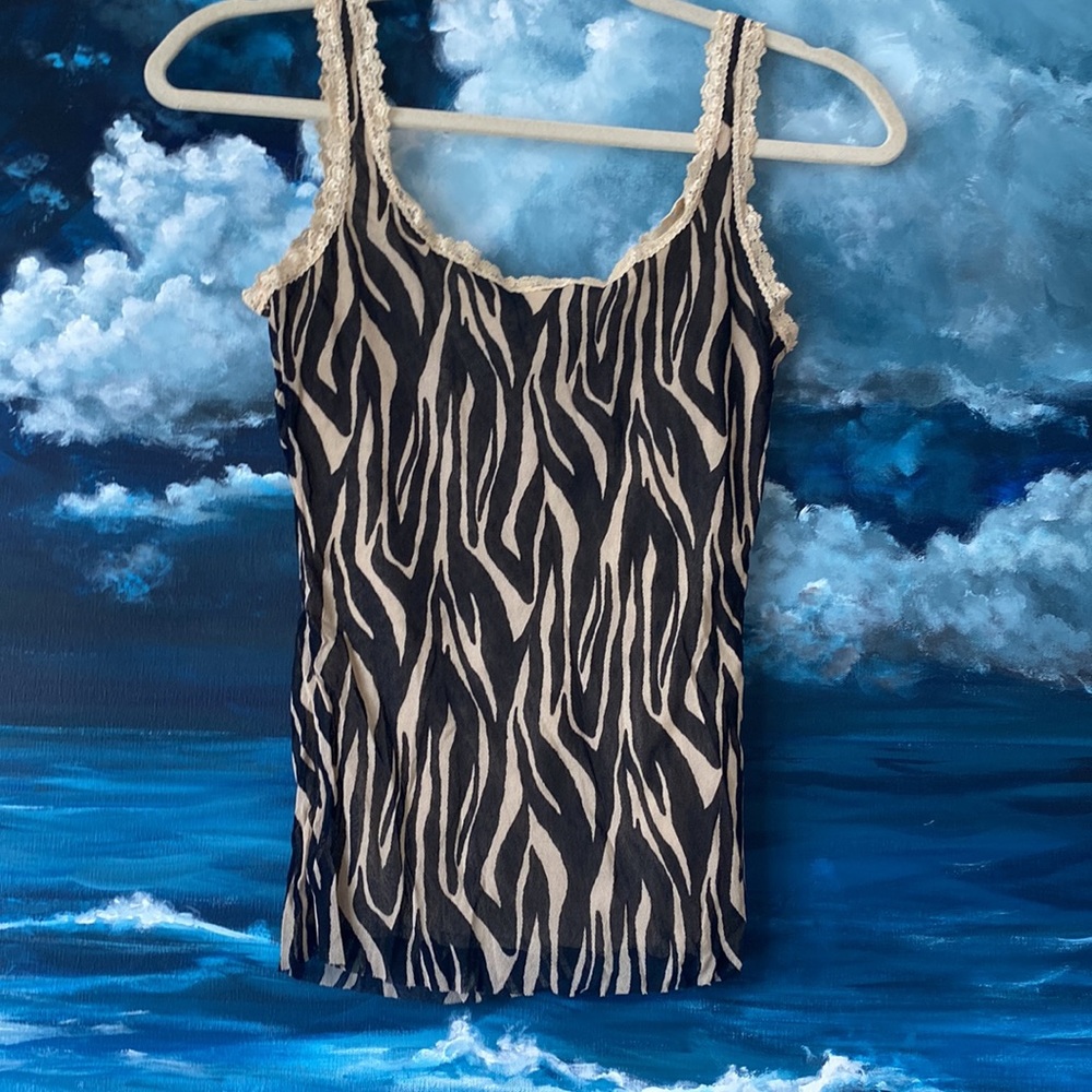 Cosabella Animal Print & Lace Camisole - Picture 3 of 5